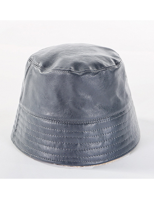 Fashion Gray Double-sided Woolen Cap