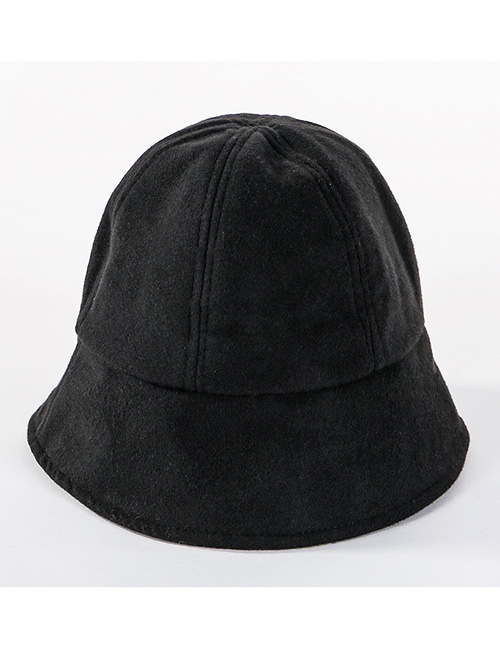 Fashion Black Wool Fisherman Hat