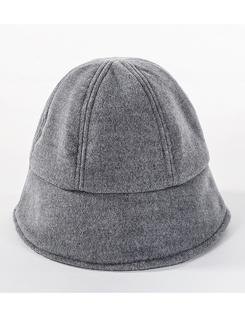 Fashion Gray Wool Fisherman Hat