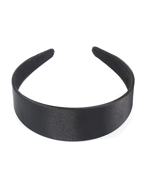 Fashion Black Satin Headband