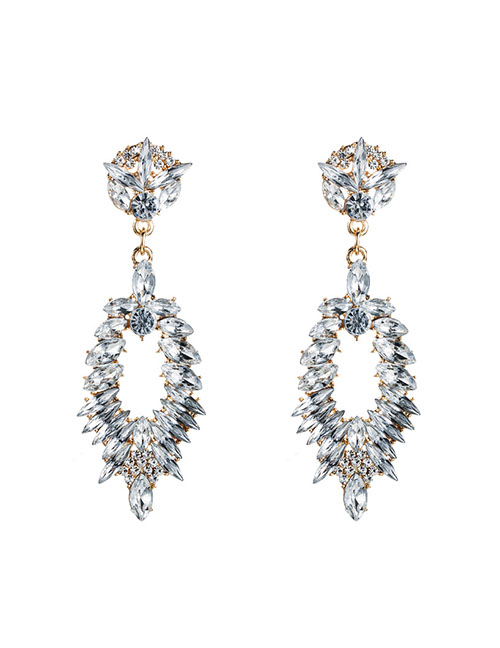 Fashion White Diamond Earrings