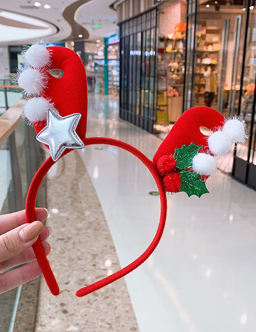 Fashion Red Antler Christmas Gift Headband