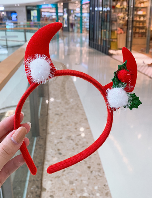 Fashion Red Cow Ear Christmas Gift Headband