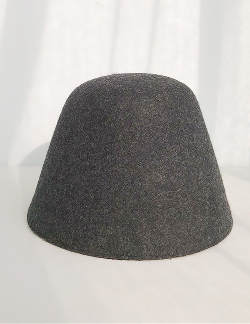 Fashion One Piece Of Wool Woolen Cap Black Ash Wool Shade Lamp Bell Cap