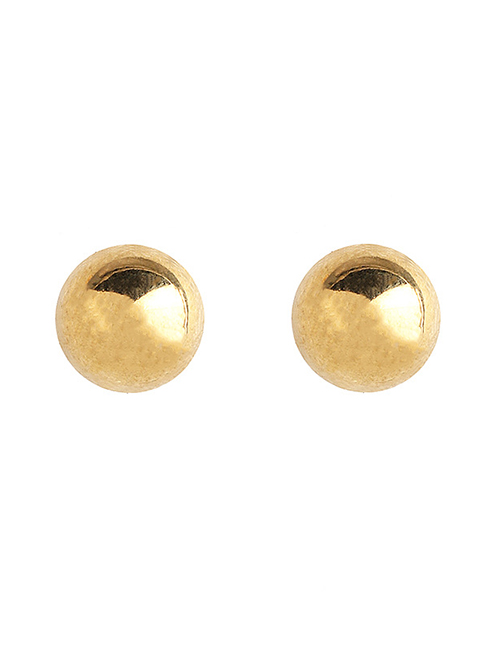 Fashion Peas Gold Stainless Steel Geometric Pattern Earrings