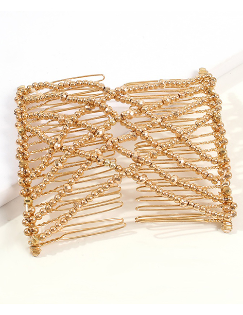 Fashion Gold Beaded Alloy Hairpin