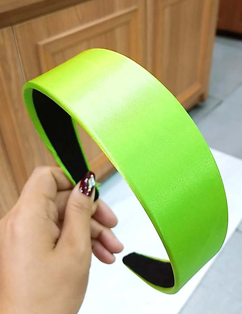 Fashion Fluorescent Fruit Green Wide-brimmed Fabric Flat Headband