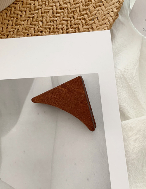 Fashion Triangle-dark Wooden Geometric Grip