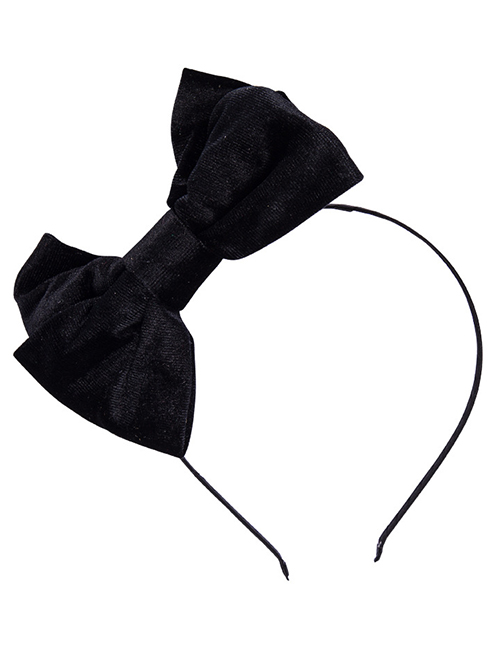 Fashion Black Butterfly Knotted Headband