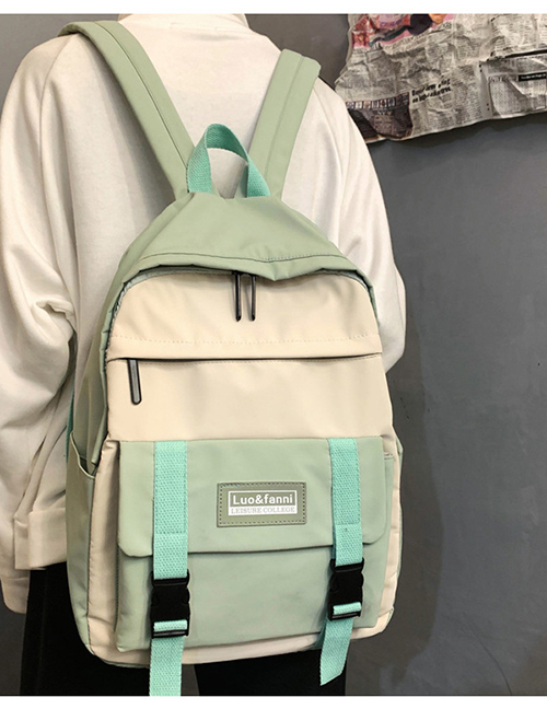 Fashion Green Contrast Shoulder Bag