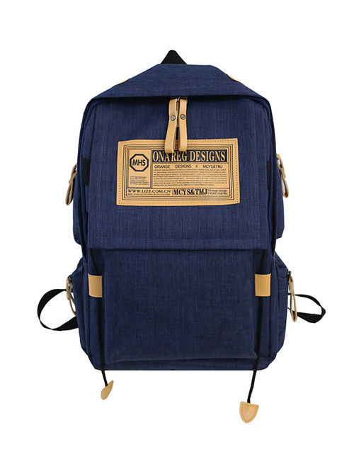Fashion Blue Oxford Cloth Backpack