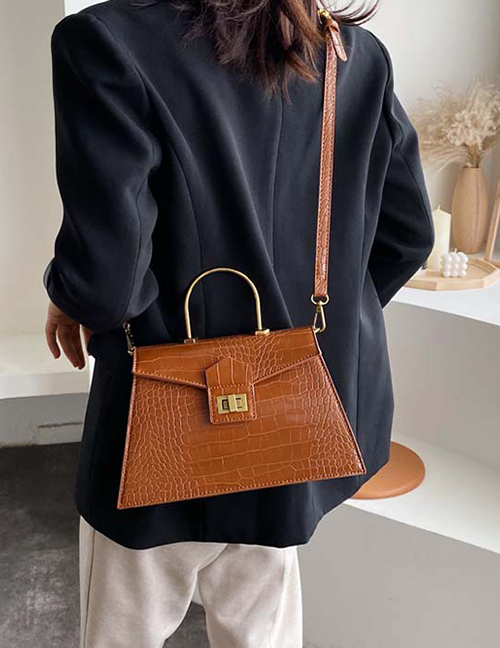 Fashion Brown Stone Pattern Shoulder Bag Shoulder Bag