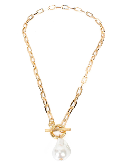 Fashion Gold Irregular Pearl Necklace