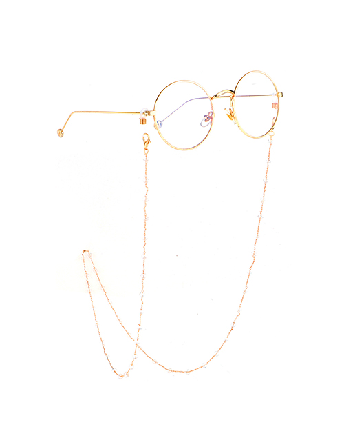 Gold Transparent Crystal Chain Glasses Chain