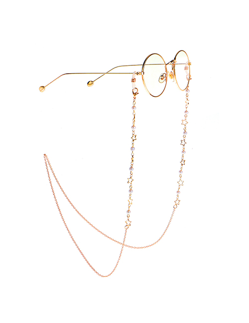 Gold Pearl Star Anti-skid Glasses Chain