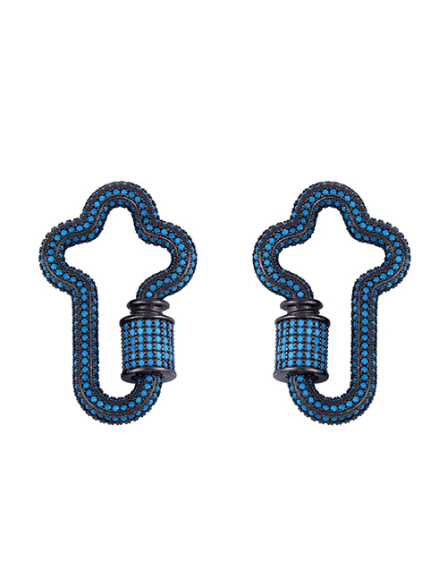 Fashion Blue Cross-studded Accessories