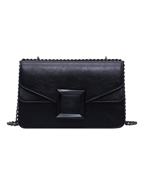 Fashion Black Chain Shoulder Messenger Bag