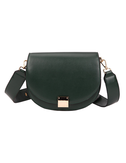 Fashion Green Wide Shoulder Strap Shoulder Messenger Bag
