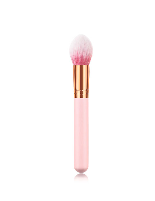 Fashion Pink Gold Single Powder White Hair Flame Brush