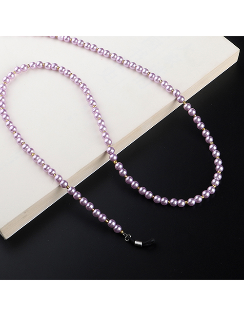 Fashion Purple Pearl Eye Chain