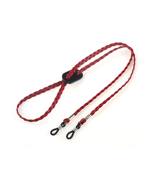Fashion Red Woven Twist Chain Glasses Chain