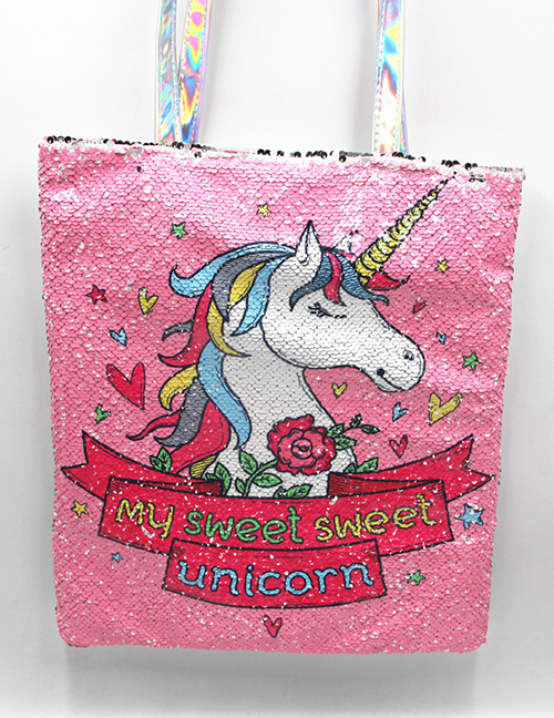 Fashion Foundation Letter Unicorn Unicorn Letter Sequin Crossbody Bag