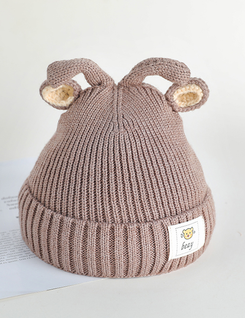 Fashion 20 # Rabbit Ears-khaki Rabbit Ears Baby Hat