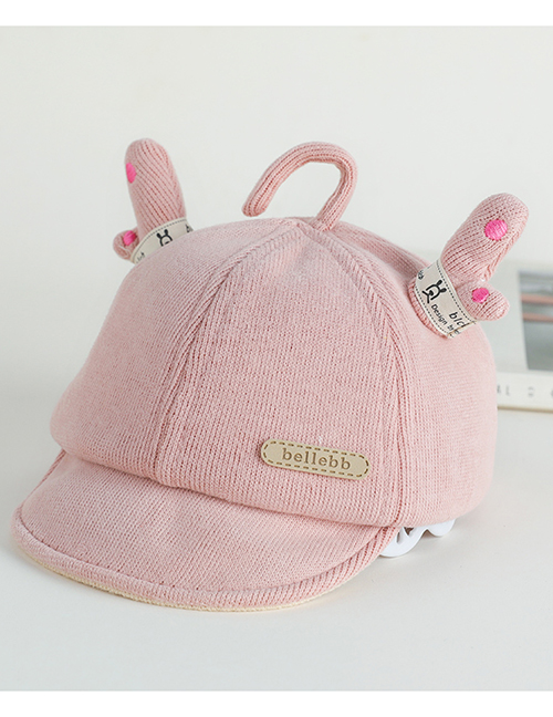 Fashion Pink Antler Patch Baby Hat