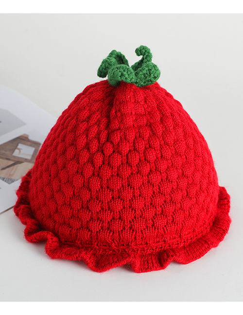 Fashion Champagne Strawberry Lace Baby Hat