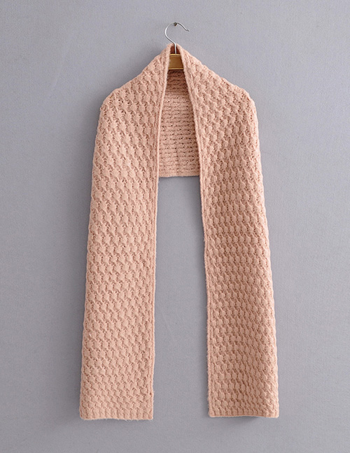 Fashion Pink Pineapple Knitted Scarf