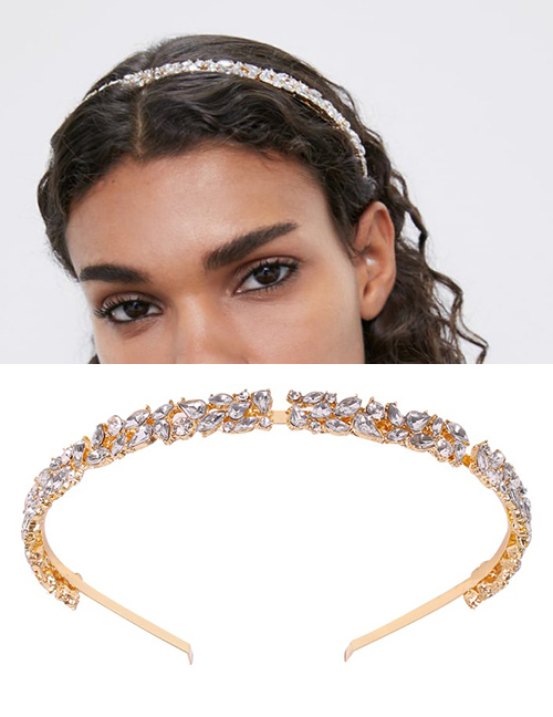 Fashion Golden Diamond Drop Headband
