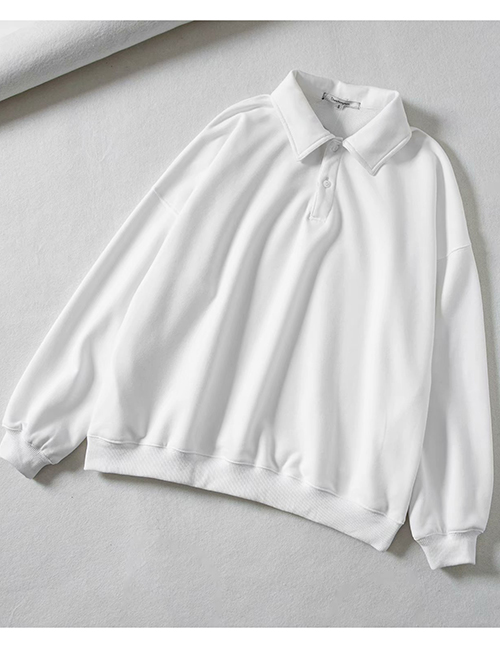 Fashion White Sweater With Side Tie
