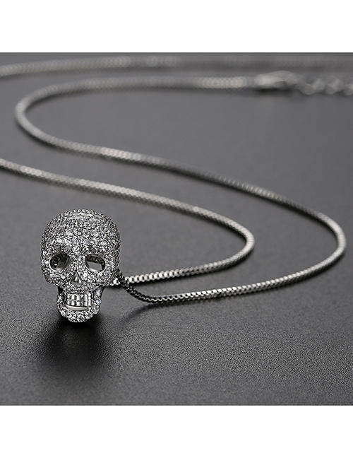 Fashion White Skeleton Skull Necklace