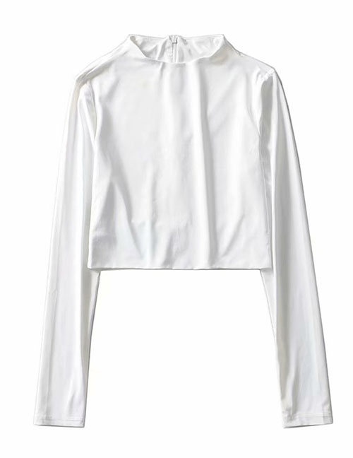 Fashion White Double Short T-shirt
