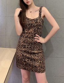 Fashion Leopard Print Animal Print Camisole Dress