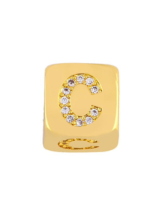 Fashion Golden C Diamond Sieve Diy Bracelet