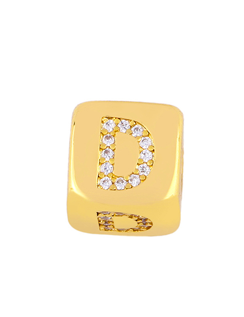 Fashion Golden D Diamond Sieve Diy Bracelet