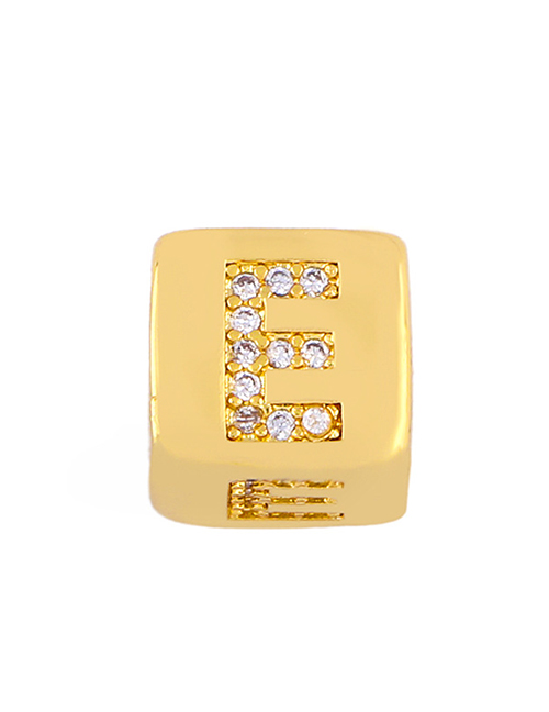 Fashion Golden E Diamond Sieve Diy Bracelet