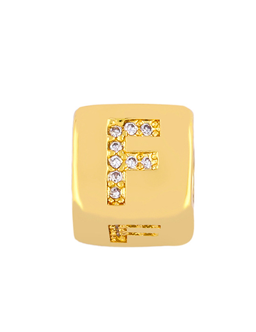 Fashion Golden F Diamond Sieve Diy Bracelet