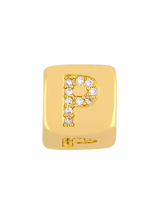 Fashion Golden P Diamond Sieve Diy Bracelet