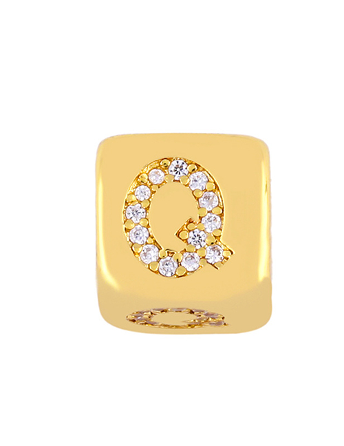 Fashion Golden Q Diamond Sieve Diy Bracelet