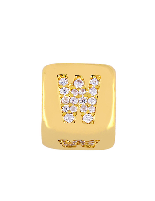 Fashion Golden W Diamond Sieve Diy Bracelet