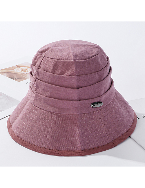 Fashion Skin Powder Metal Foldable Fisherman Hat