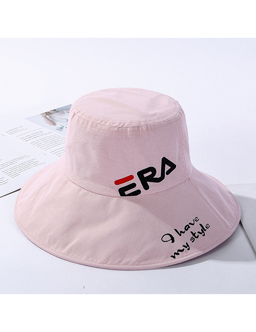 Fashion Pink Letters Printed Double-sided Wear A Hat