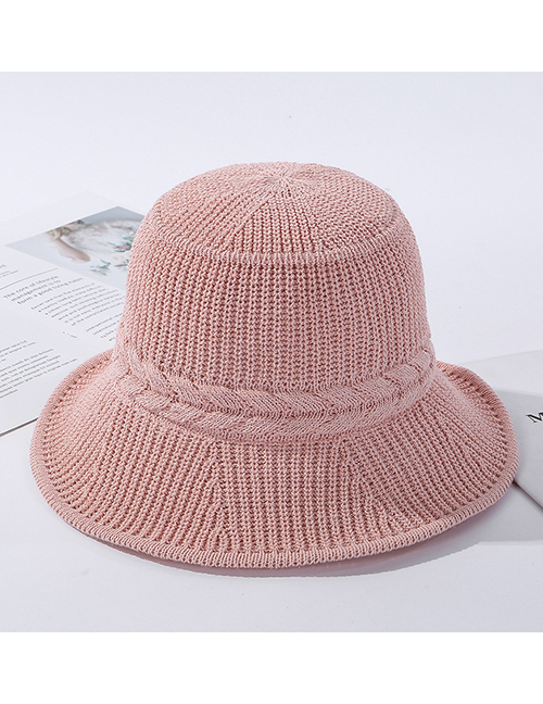 Fashion Pink Milk Silk Knitted Hat
