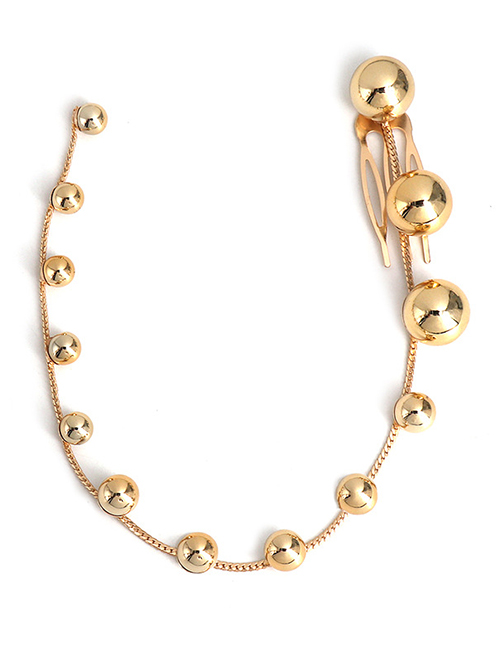Fashion Golden Geometric-shaped Pearl Beaded Tassel Bob