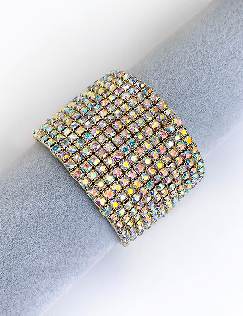 Fashion Ab Color Alloy Diamond Bracelet