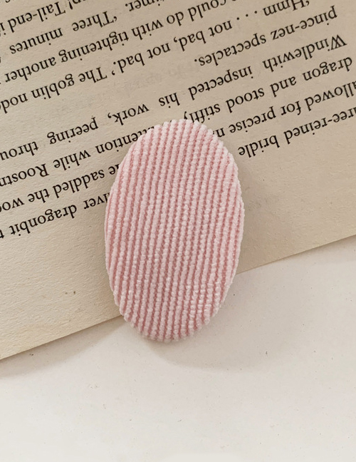 Fashion Pink Striped Oval Edge Clip