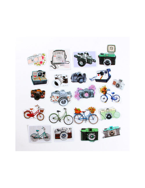 Fashion 21 Camera Bikes Camera Bike Sticker Material This Phone Sticker Set