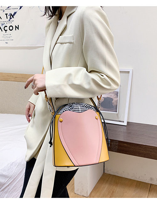 Fashion Yellow Cross Body Strap Shoulder Bag